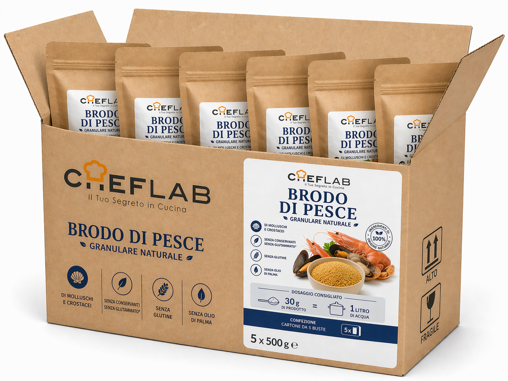 Bouillon naturel granulaire aux mollusques et crustacés