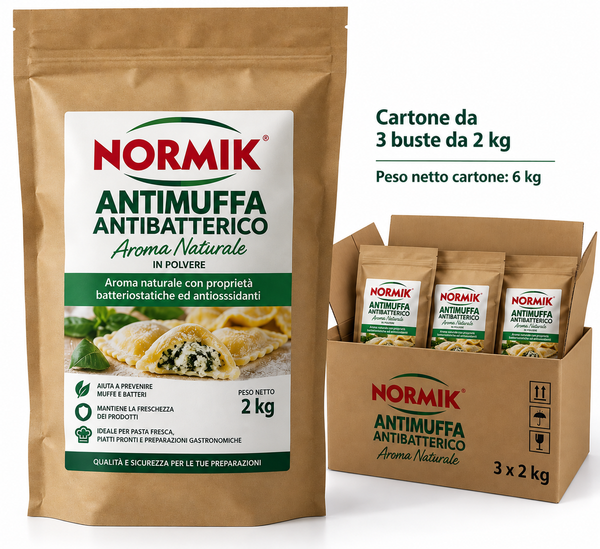 Normik aroma naturale polvere busta da kg 2