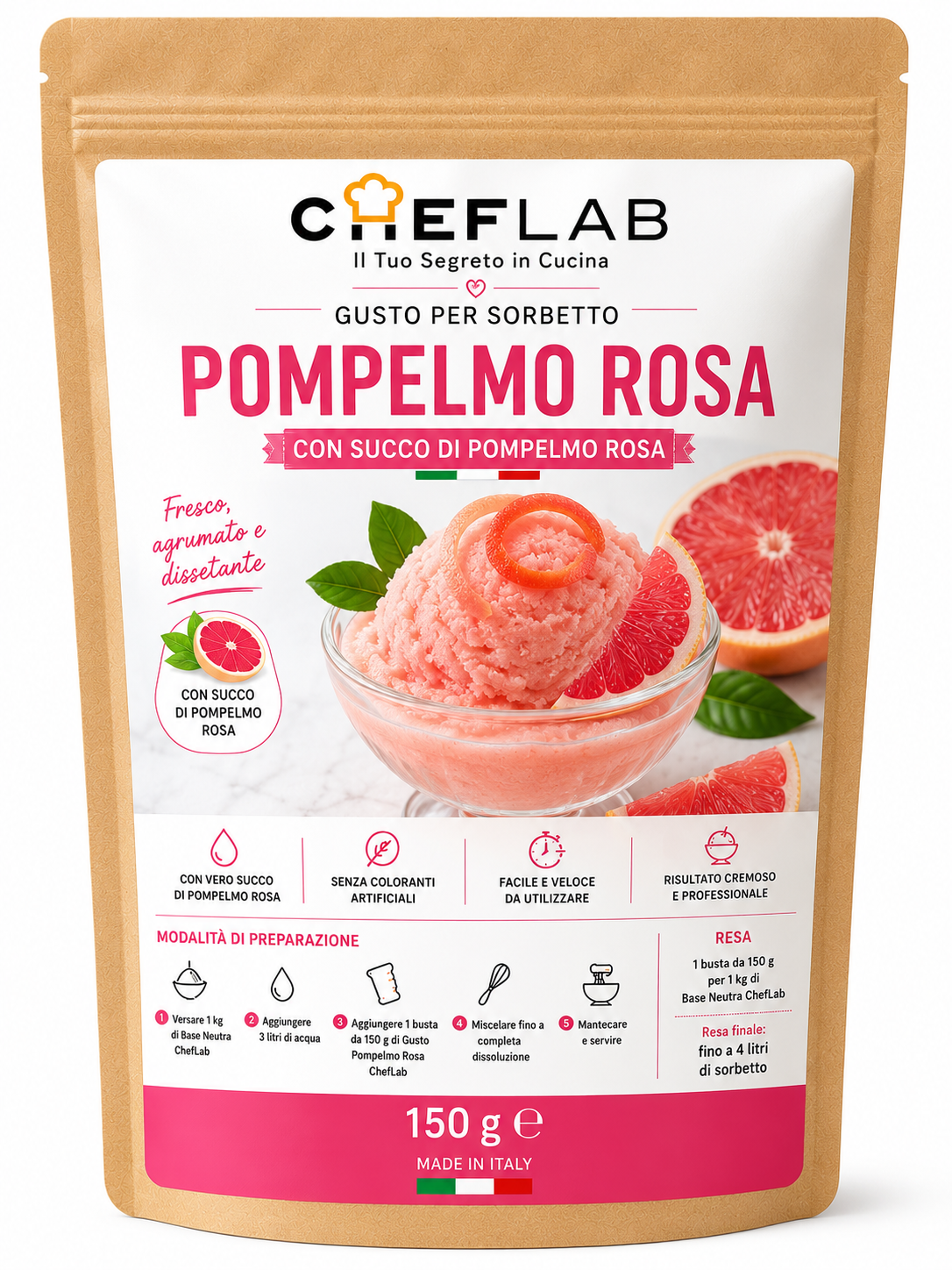 Succo di pompelmo rosa 150 g