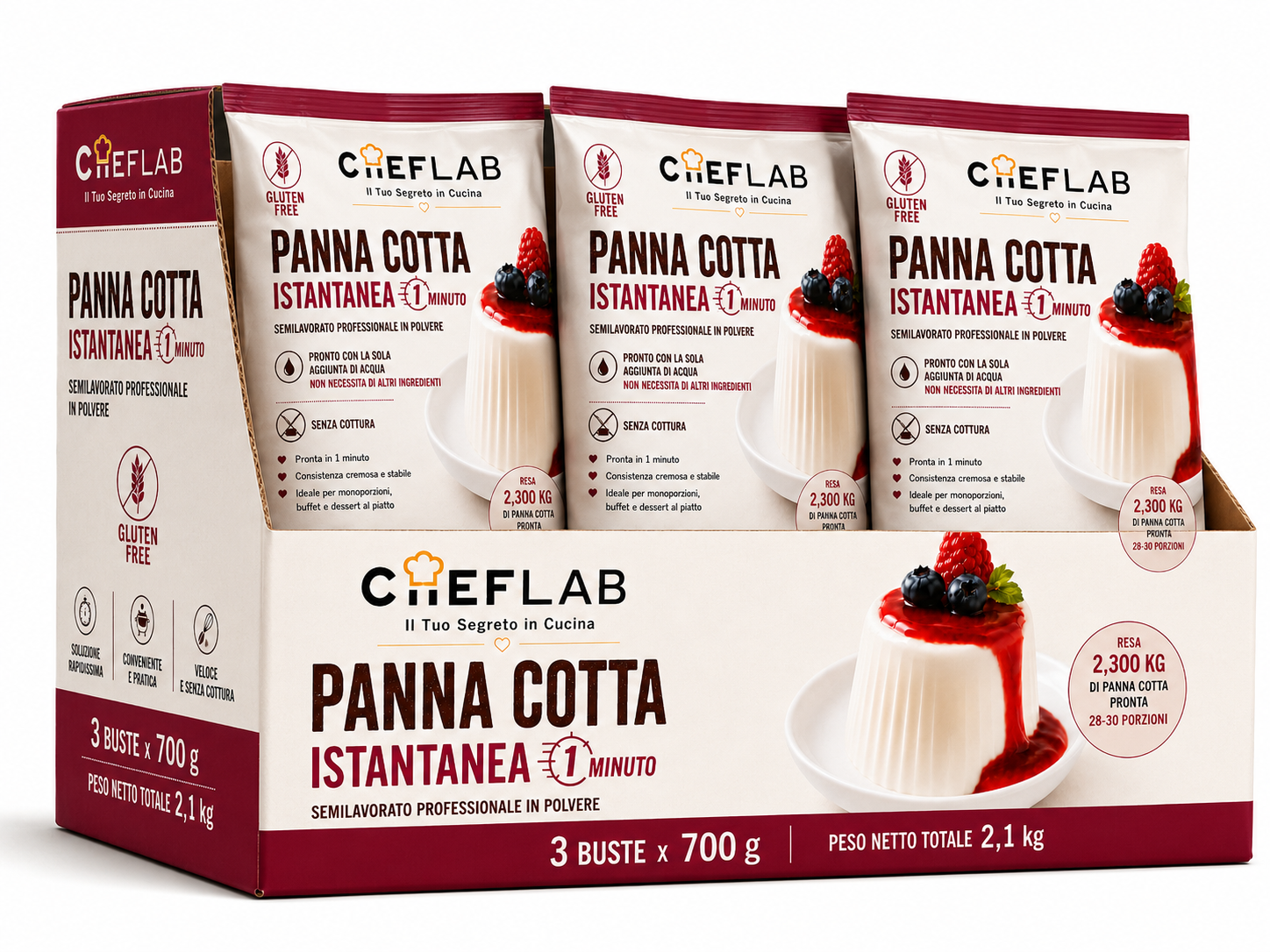 Panna cotta istantanea confezione da 700 g